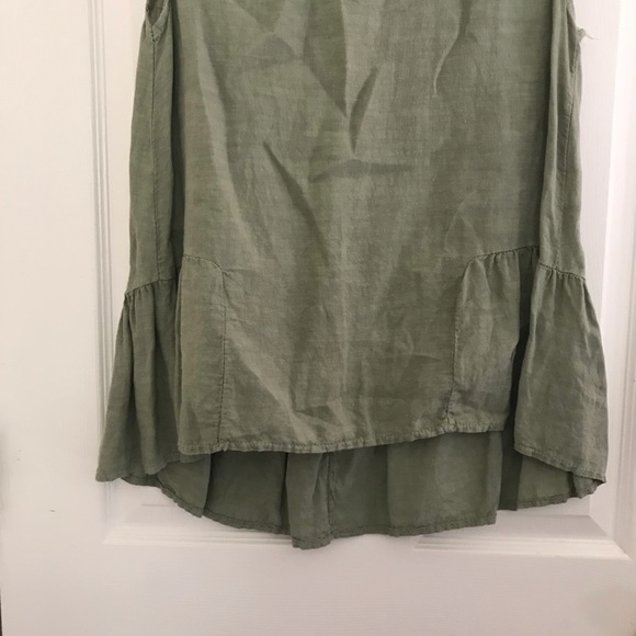 100% Linen Sleeveless Top - Picture 5 of 11